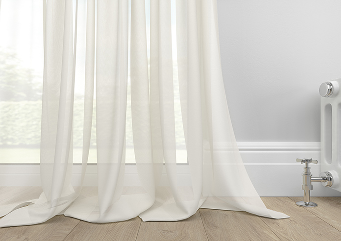 Pavia Voile, White Primrose - Made to Measure Curtains - Image 6
